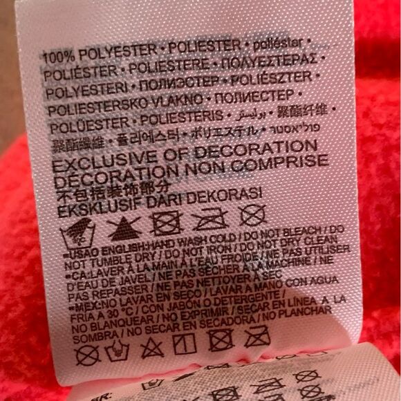 NIKE Toddler Fleece Hat Red Ear Covers Chin Strap. - Picture 6 of 6